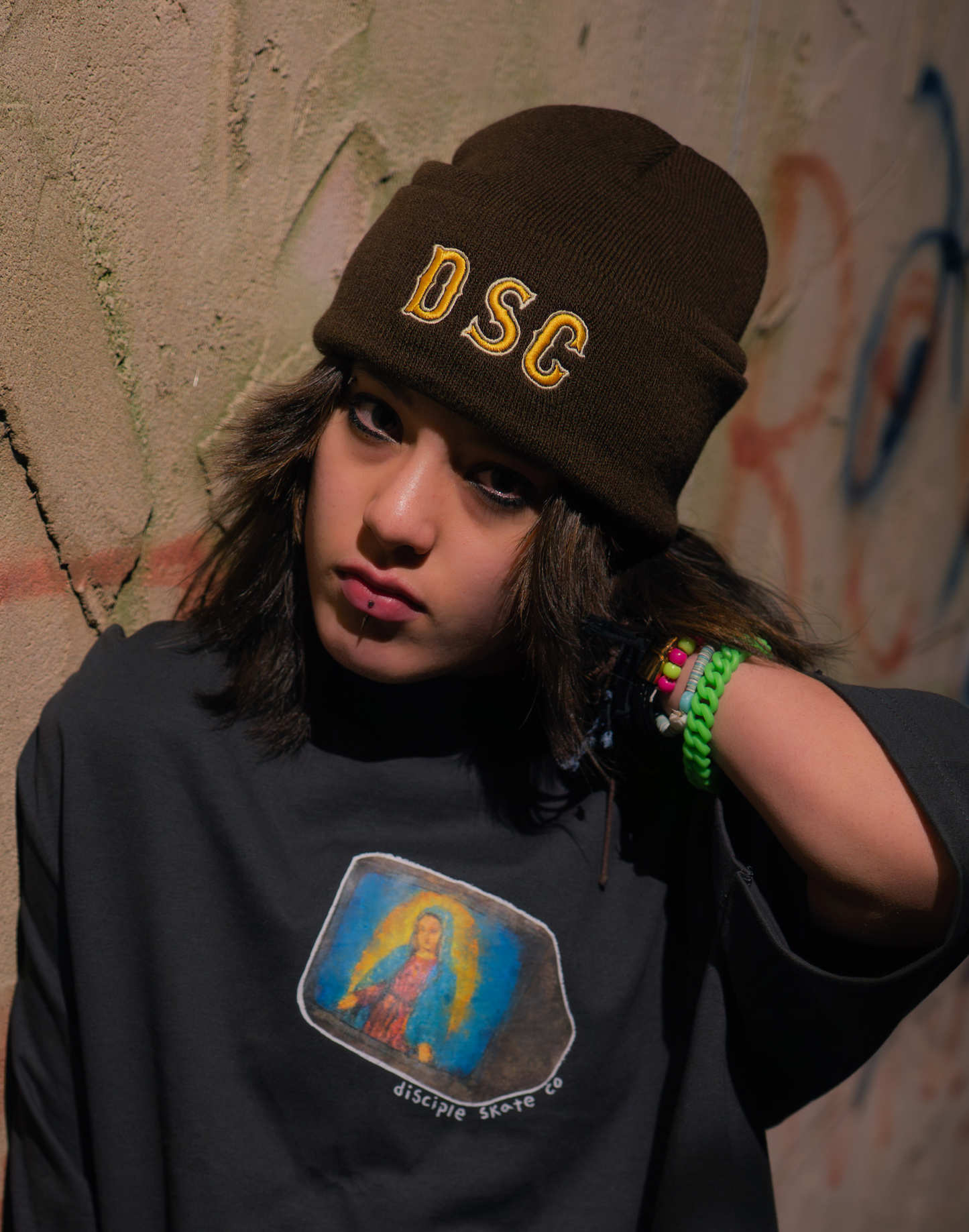Brown DSC Beanie