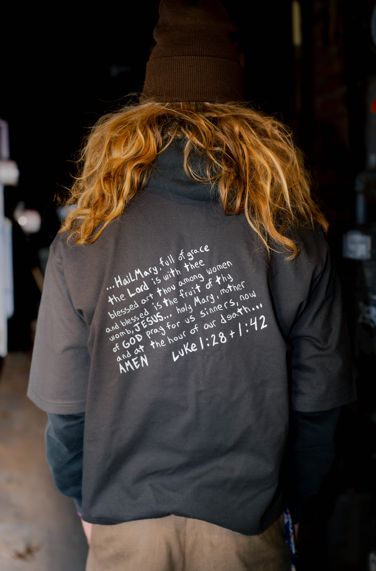 Mary in TV tee